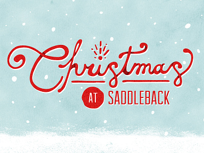 Christmas at Saddleback christmas illustration snow texture