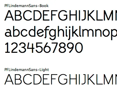 Pf Lindemann Sans Image001 font lindemann sans typeface
