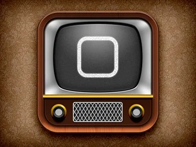 iTV icon ios ipad iphone tv vintage