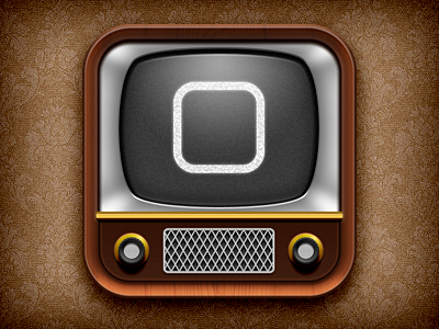 iTV icon ios ipad iphone tv vintage