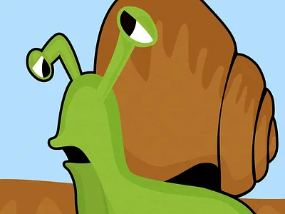 Snail illustration nature vector