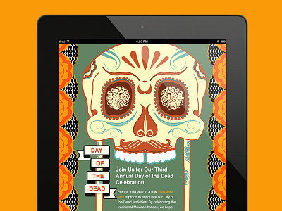 Day of The Dead day of the dead email holiday skull sugar skull template