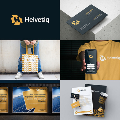 Helvetiq Logo & Brand Guideline. brand book brand identity brand logo branding business creative graphic design green energy logo logos minimal minimalist organic property real estate renewable solar solar panels