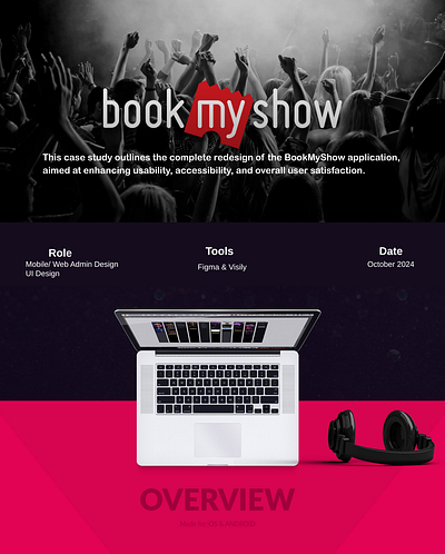 Book my Show Case study animation book my show branding case study figma trending design ui