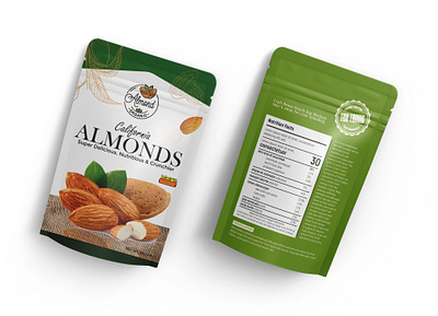 Almond Packaging Box Design almond box almond label almond packaging box box design graphic design label design packaging packaging box packaging box design packet packet design product case product design