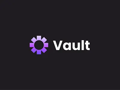 Vault Logo branding design graphic design graphics icon logo logomark purple vector