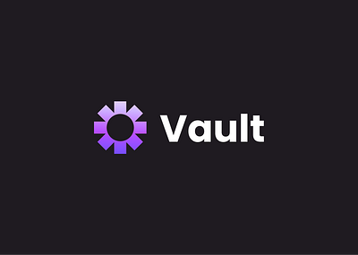 Vault Logo branding design graphic design graphics icon logo logomark purple vector