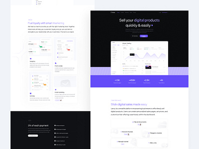 SaaS platform landing page bento dark dashboard fintech hero hero section land landing landing page light marketing payment saas ui uiux web