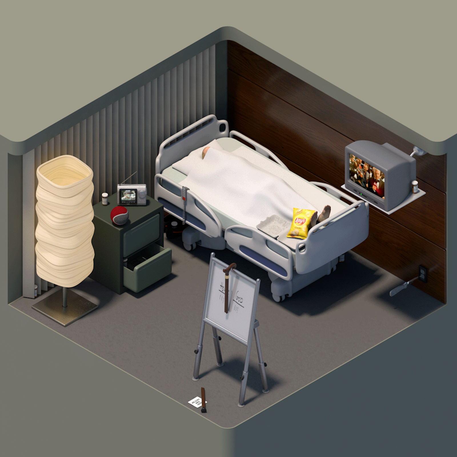 House MD: Iconic Moments Brought to Life 3dart cinema4d eastereggs gregoryhouse housemd housemdtribute iconicscenes vicodin wilsonandhouse