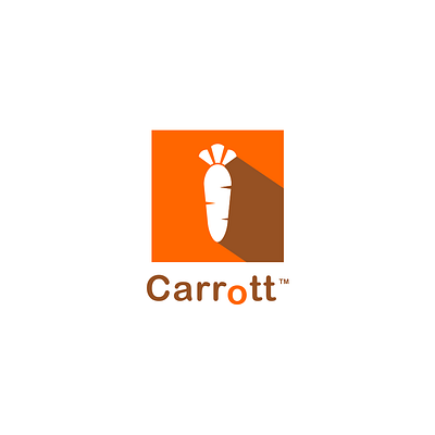 CARROTT - logo design carrott graphic design logo orange