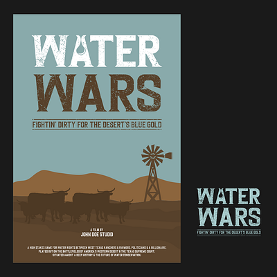 WATER WARs - movie poster graphic design movie movie poster poster wars water