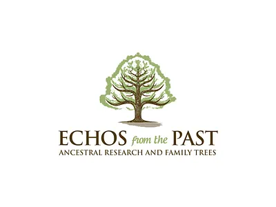 Ancestral Research & Family Trees-logo dnk echos family graphic design logo past reserch