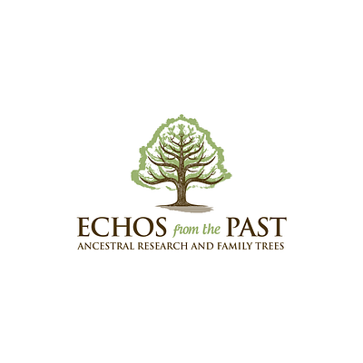 Ancestral Research & Family Trees-logo dnk echos family graphic design logo past reserch