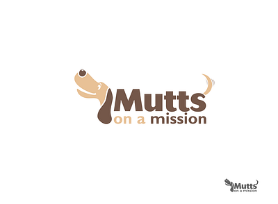 MUTTS on a MISSION - logo dog graphic design logo pet pet food