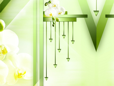 Her Voice Is Full of Money art deco flower green illustration money orchid