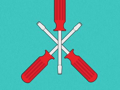 Screwdrivers fratter fun illustration invenio invenio design nick