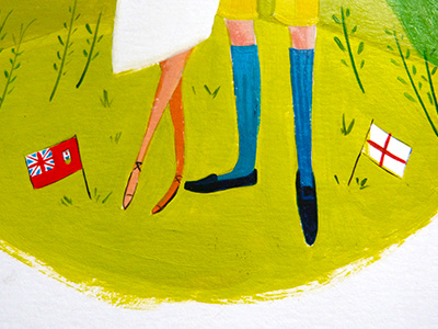 Bermuda, Bahama Come on Pretty Mama bermuda couple england flags grass shoes socks stockings wedding