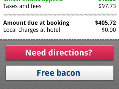 FREE bacon android app bacon checkout mobile receipt