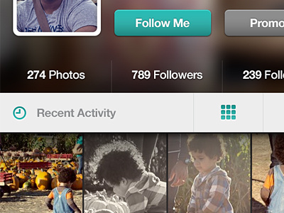 iOS Profile View 2 activity avatar ios iphone profile social thumbnails