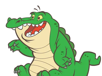 Alligator By AndyToonz cartoon character character design concept illustration illustrator vector