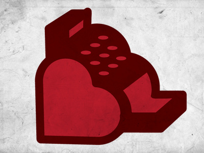 And speaking of hearts… cash register design heart icon illustration logo