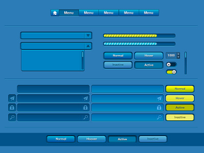 Blue Ui Design app blue design gas green photoshop site ui web website