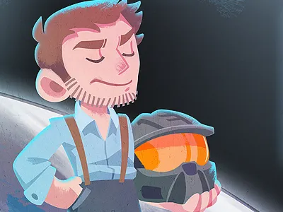 Danny danny halo illustration space vector