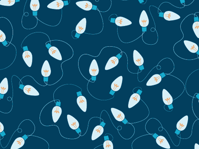 just some lights... holiday illustration light bulb lights pattern