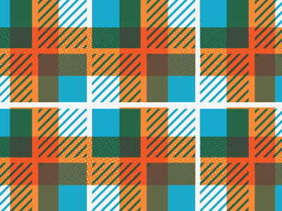plaidish... blue orange pattern plaid