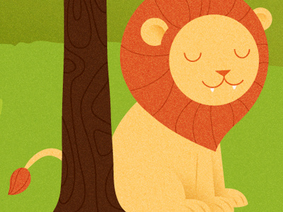 "Roar!" says the lion illustration lion