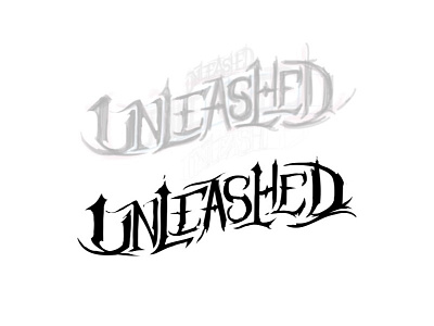 Unleashed more gw ideas lettering logo magic vector