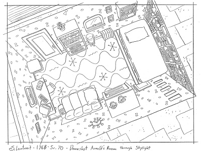 Arnold's Room animation background bedroom downshot hey arnold! layout nickelodeon pencil