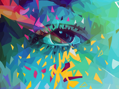 Eye - detail abstract alessandro pautasso colors detail eye eyes gold tears illustration kaneda kaneda99