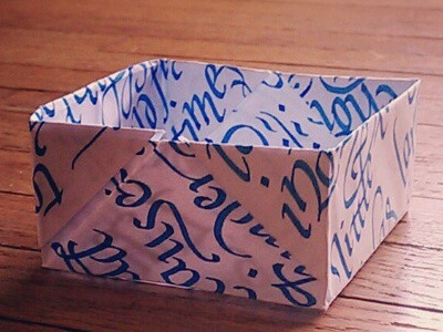 Calligragami lettering origami paper texture typography wood