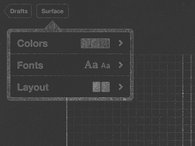 blackprint blackprint blueprint ios ipad navbar popup wireframe