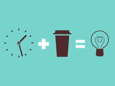 Formula bulb clock coffe formula icon idea