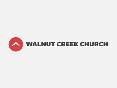 Round 2 arrow church concept logo red