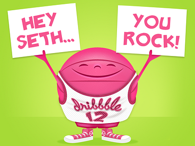 Thank You! basketball character dribbble jersey thanks