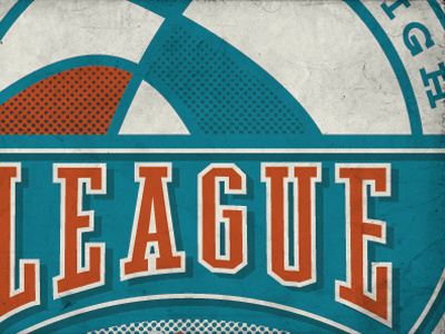 Basketball League Logo Refresh aba basketball design inspired logo retro type