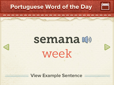Word of the Day Widget language learning paper texture ui widget