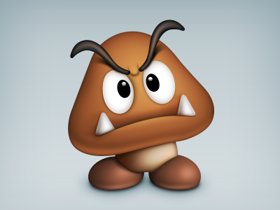 Goomba Icon game character goomba icon illustration mario