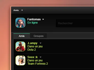 Steam Messenger Redesign friends messenger steam tchat