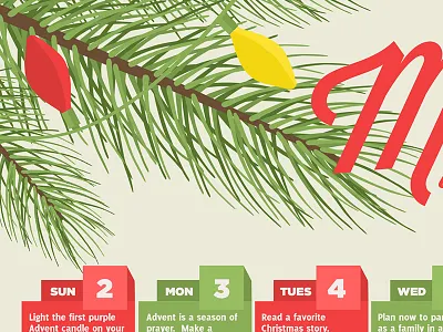 Advent Calender advent calendar christmas lights needles tree