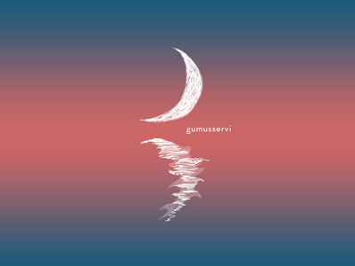 Moon Reflection - editorial illustration editorial illustration vector