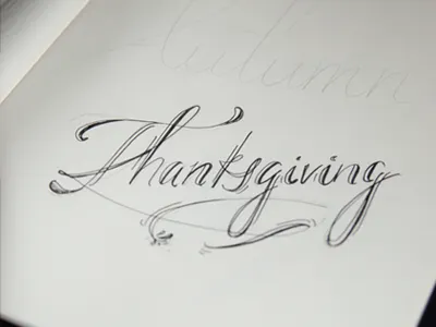 Sketch | Thanksgiving flow ink