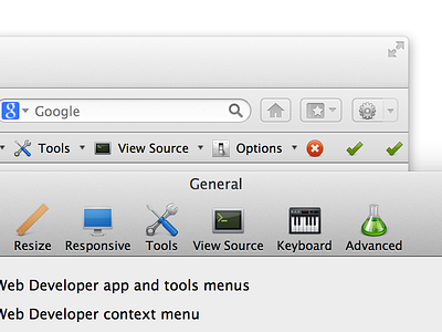 Retina support in Web Developer for Firefox extension firefox retina