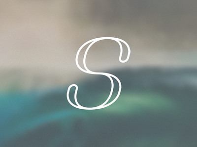 just an s brand curvy custom lettering letters logo magazine outlines s sexy stroke surf surfer surfing title type typography wave