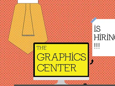 Graphics Center computer illustration lightbulb poster
