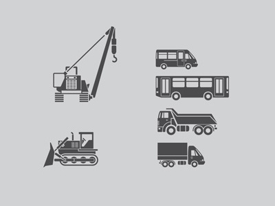 Equipment icons simple