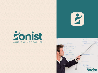 Sonist logo branding coaching custom logo design icon identity logo logo mark logodesigner man onlineteaching teacher